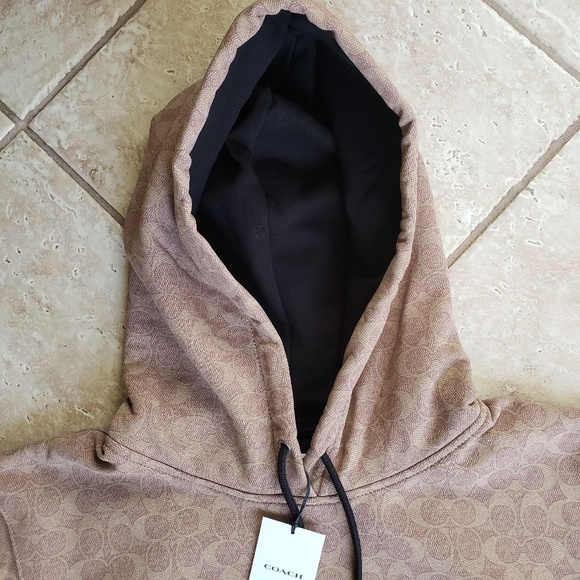 COACH SIGNATURE REXY HOODIE:NWT KHAKI MEDIUM CF608 - Picture 12 of 13